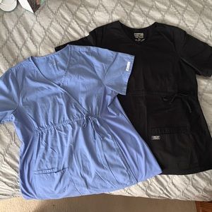 Maternity scrub tops